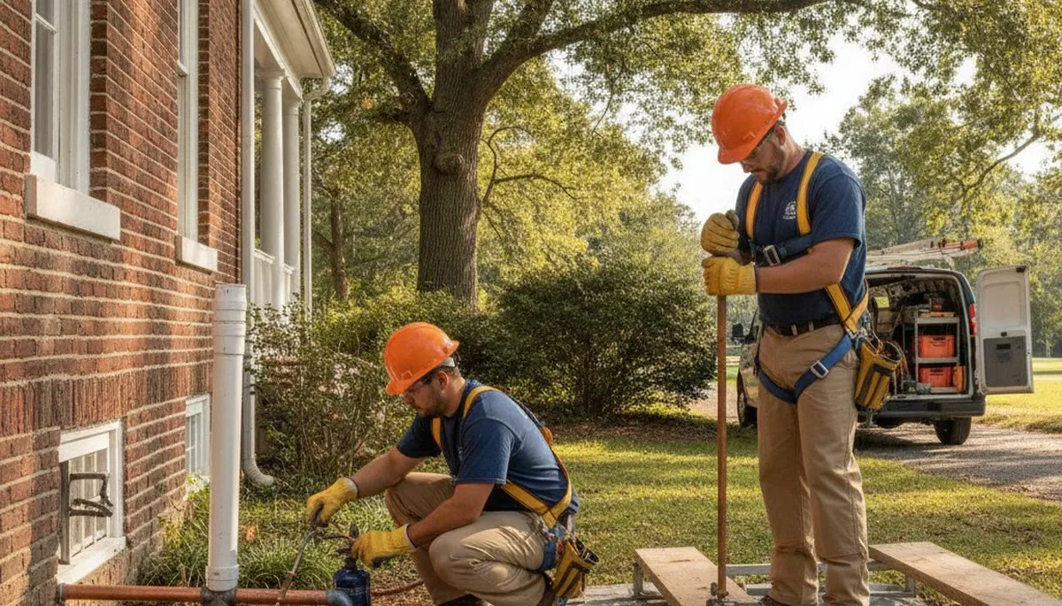 Professional plumber serving Greensboro, NC for residential plumbing repair services