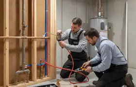 Pipe repair and repiping services in Greensboro, NC for plumbing repair business homepage widget